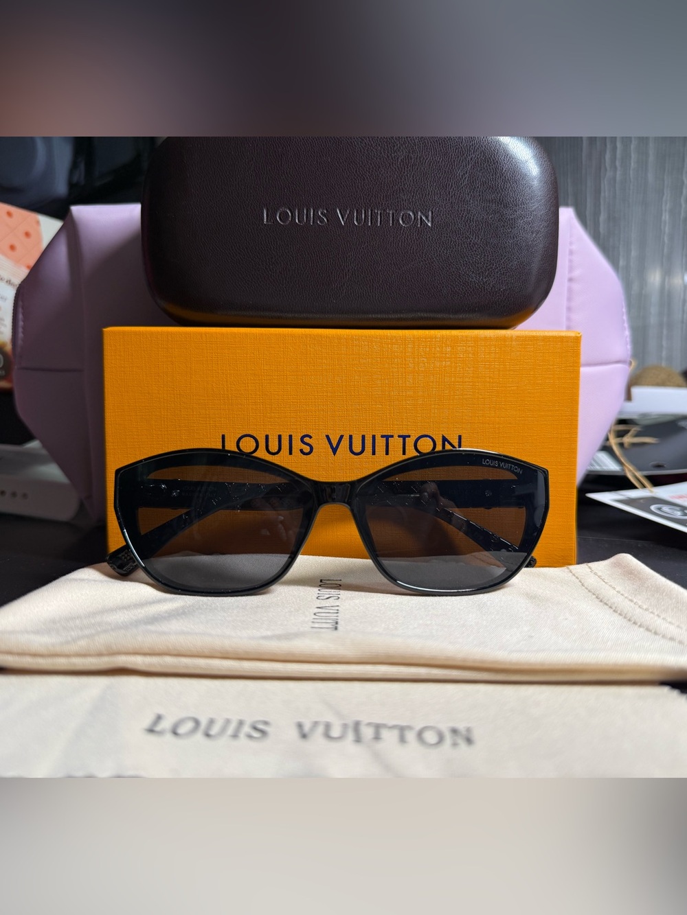 Louis Vuitton Black Frameless-Style Women's Sunglasses